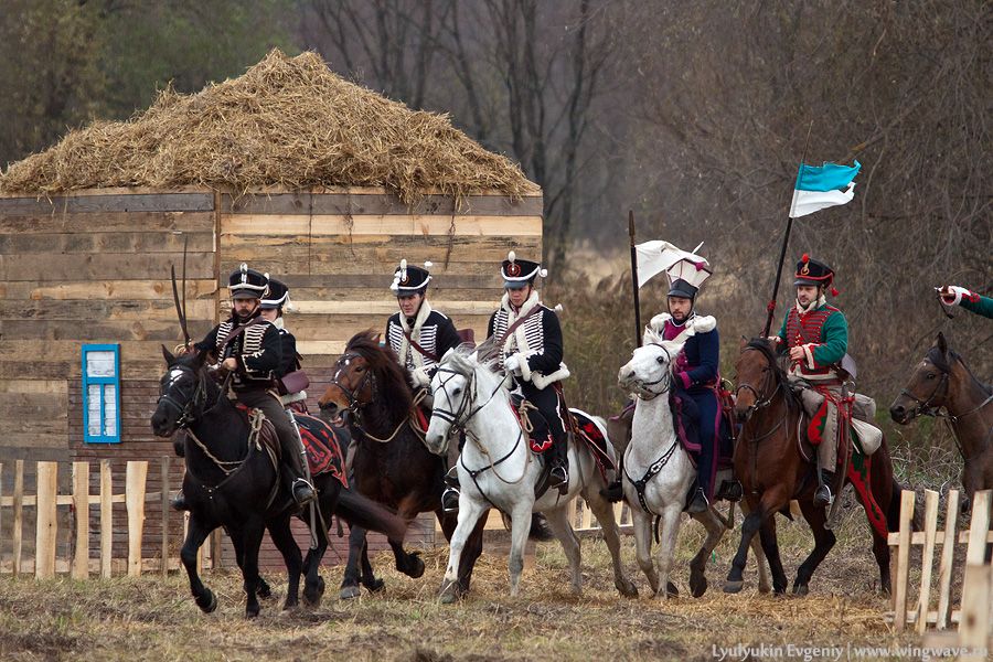 Русская кавалерия врывается в Малоярославец