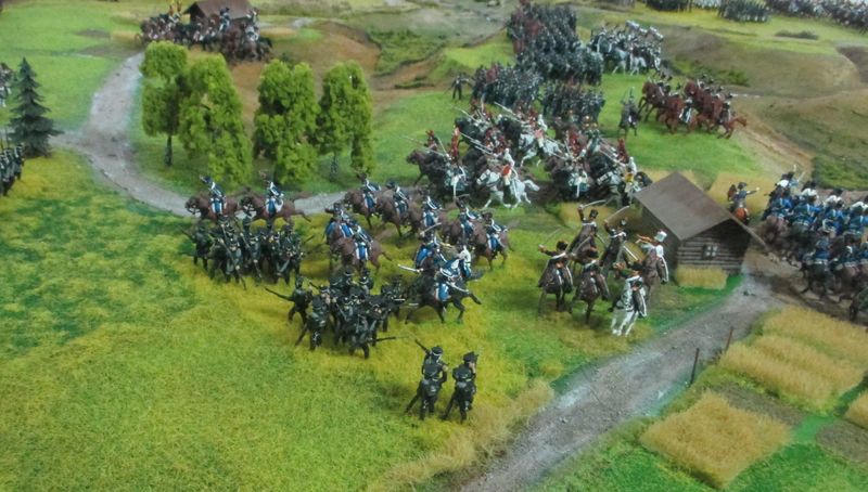 Егеря отбиваются от польской кавалерии
