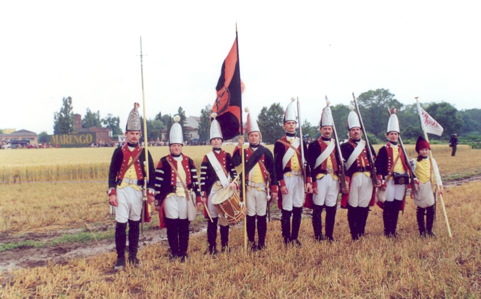 Флигель-рота на поле битвы при Маренго